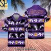 Los Angeles Lakers Yellow Hibiscus Flower Pattern Print Hawaiian Set – SEN0313