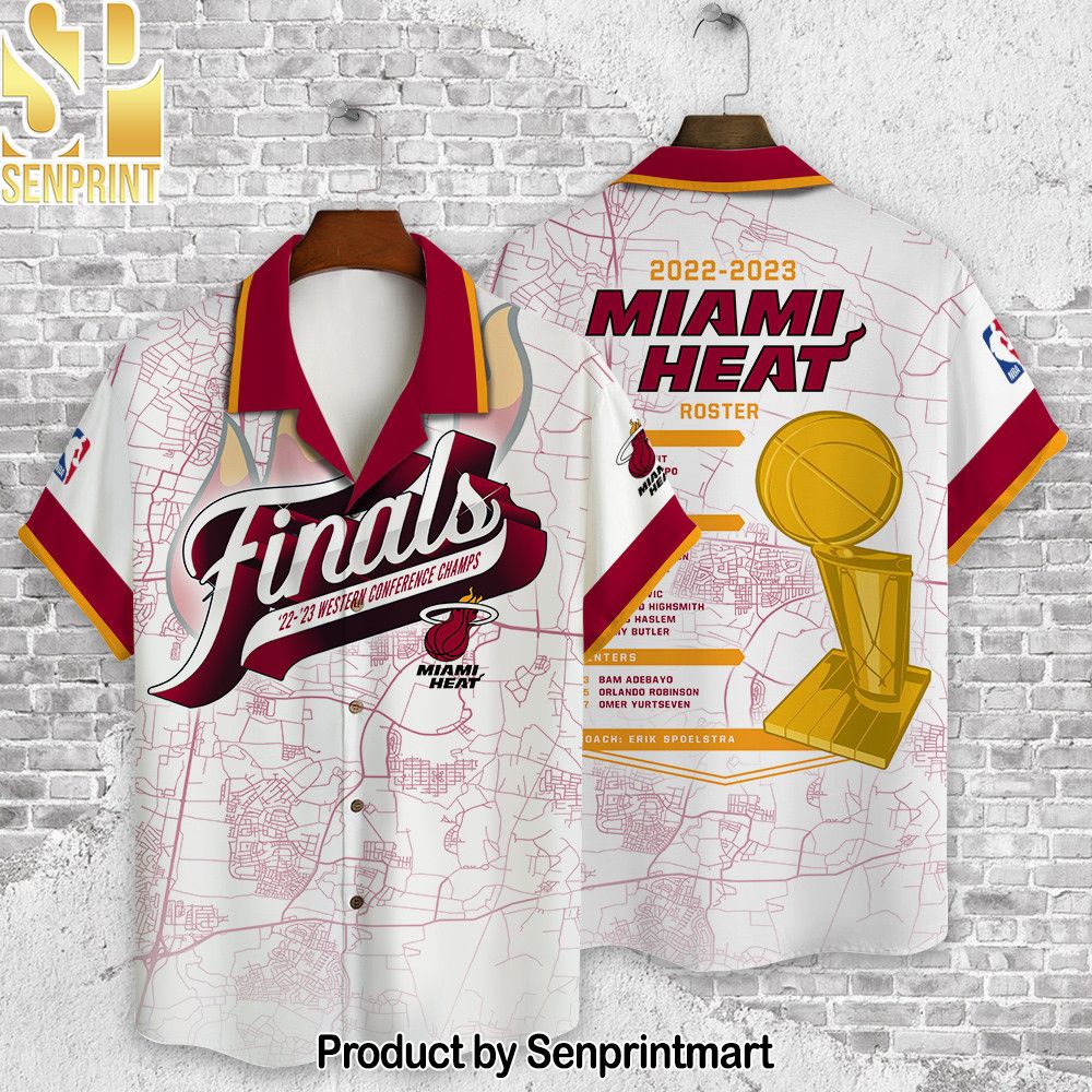 Miami Heat Flame NBA Champions D Print Hawaiian Set – SEN0545