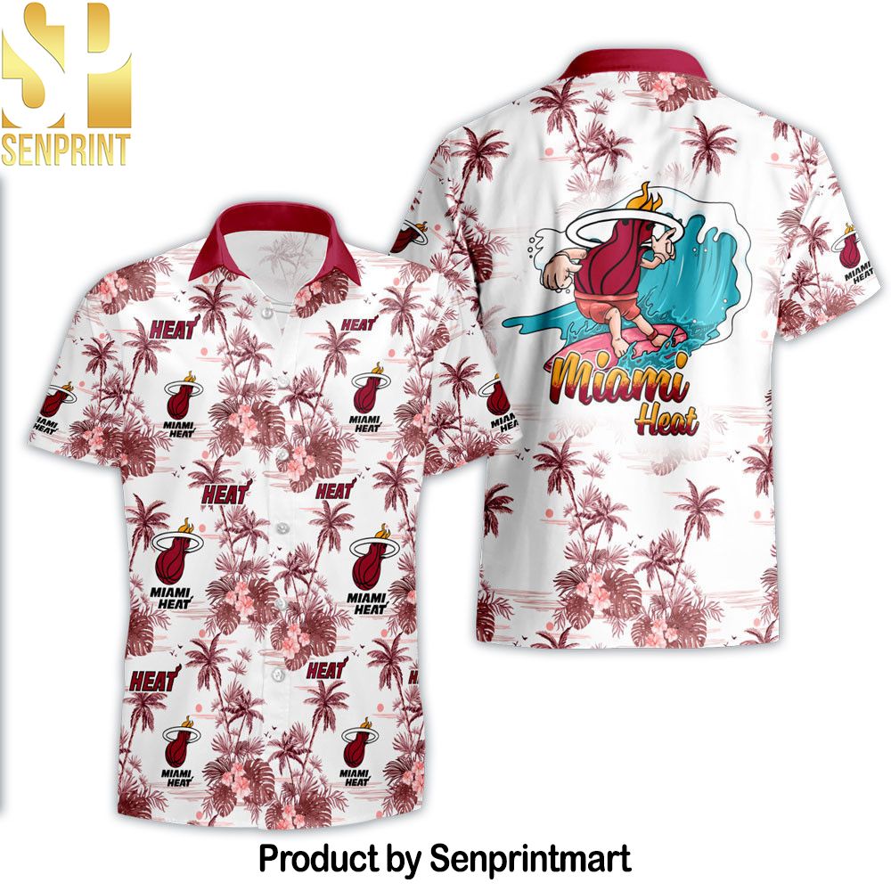 Miami Heat National Basketball Association All Over Printed Hawaiian Set – SEN0242