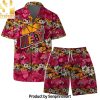 Miami Heat Team Logo Pattern Leaves Vintage Art Hawaiian Set – SEN0510