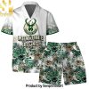 Milwaukee Bucks Team Logo Pattern Classic Hawaiian Set – SEN0518