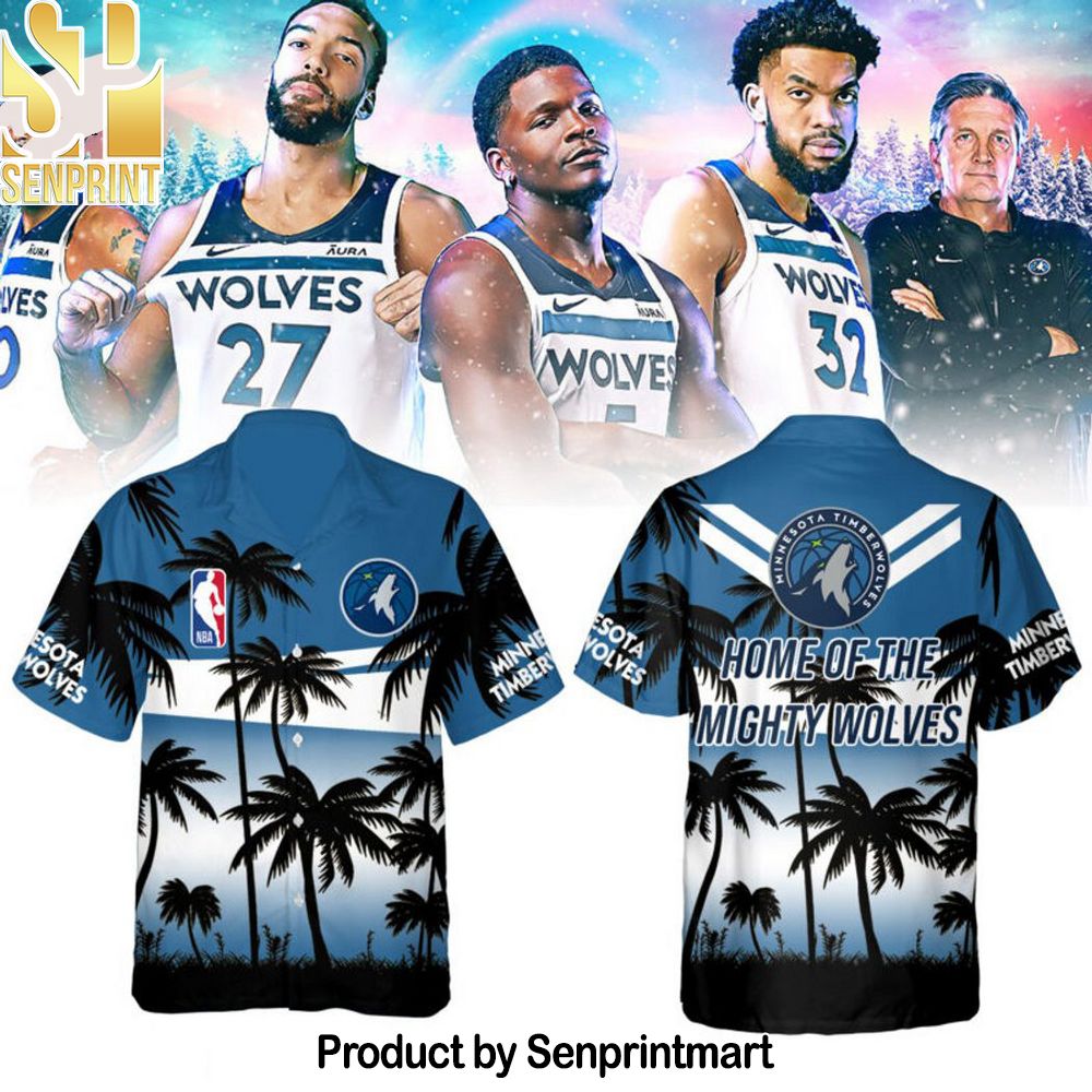 Minnesota Timberwolves Home Of The Mighty Wolves Basketball Hawaiian Set – SEN0640