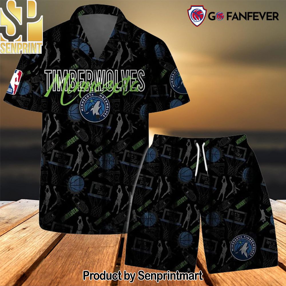 Minnesota Timberwolves NBA Logo Basketball Street Style Design Hawaiian Set – SEN0671