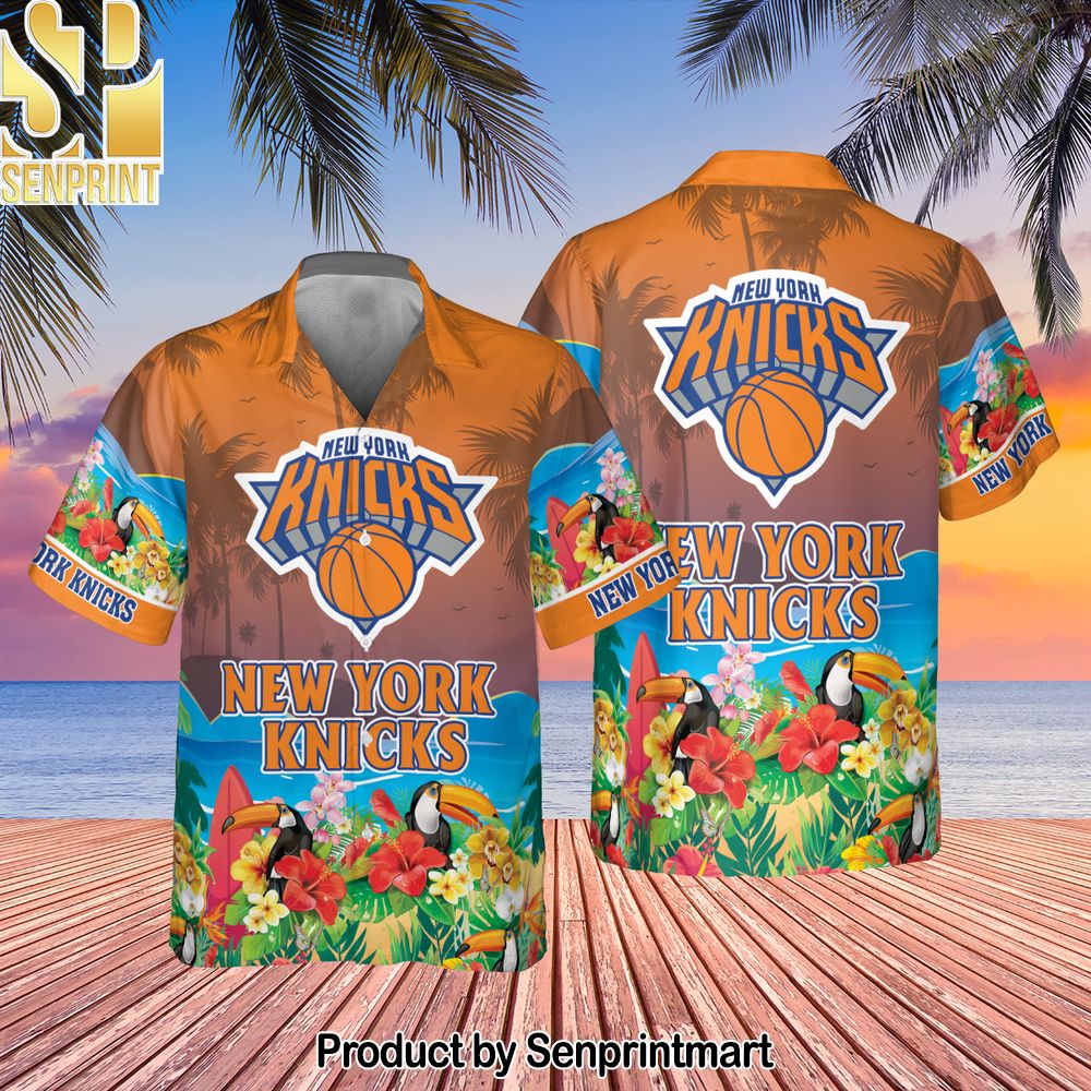 New York Knicks National Basketball Association All Over Printed Hawaiian Set – SEN0459