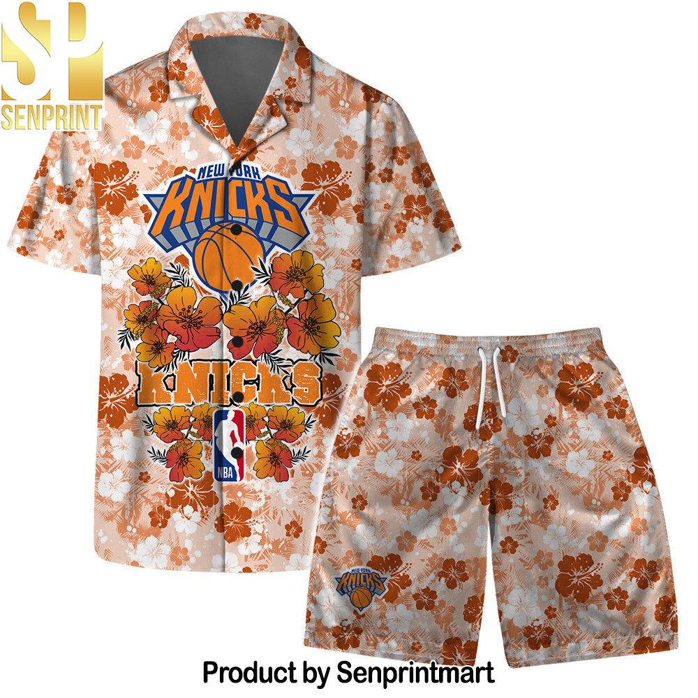 New York Knicks NBA Aloha Summer Logo Team And Pattern Hawaiian Set – SEN0325