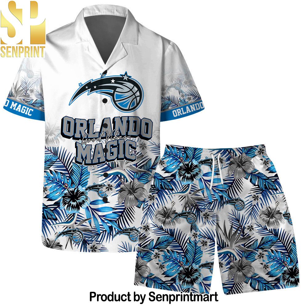 Orlando Magic Team Logo Pattern Basketball Season Hawaiian Set – SEN0445