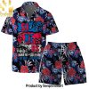 Philadelphia ers NBA Team Logo Floral Leaf Pattern Hawaiian Set – SEN0467