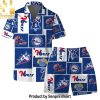 Philadelphia ers NBA Team Logo Summer Vibes Pattern Hawaiian Set – SEN0458