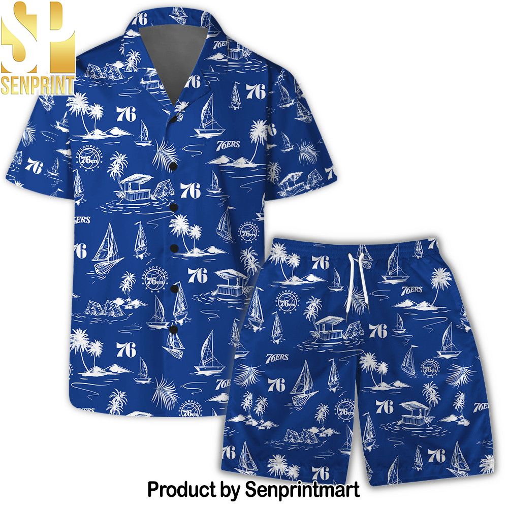 Philadelphia ers Team Logo Beach Vibes Pattern Hawaiian Set – SEN0499