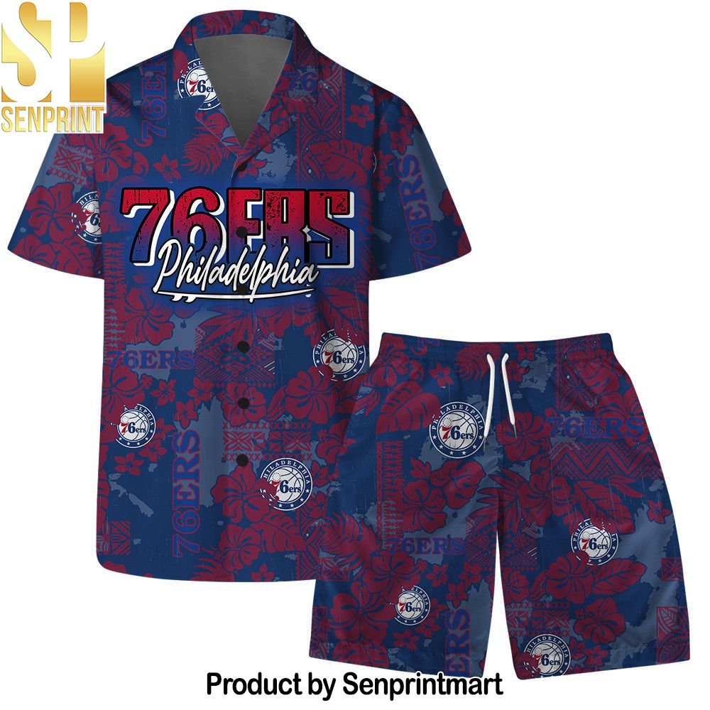 Philadelphia ers Team Logo Pattern Retro Magic Hawaiian Set – SEN0506