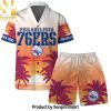 Philadelphia ers Team Logo Pattern Retro Tiki Hawaiian Set – SEN0513