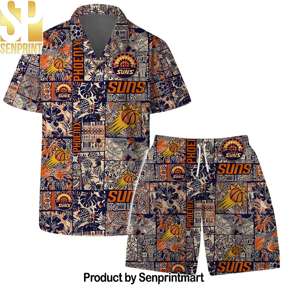 Phoenix Suns NBA Logo Vintage Floral Pattern Hawaiian Set – SEN0530
