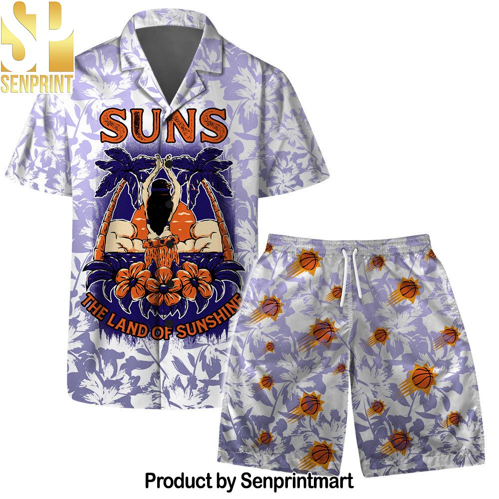 Phoenix Suns NBA The Land Of Sunshine Pattern Hawaiian Set – SEN0566
