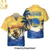 Rocket Raccoon And Los Angeles Lakers Summer Pattern Print Hawaiian Set – SEN0562