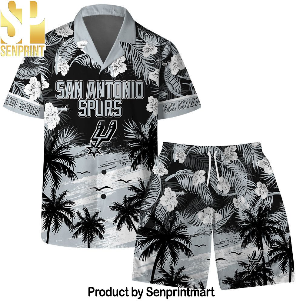 San Antonio Spurs NBA Team Logo Summer Vibes Pattern Hawaiian Set – SEN0602