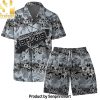 San Antonio Spurs Team Logo Pattern Retro Hawaiian Set – SEN0623