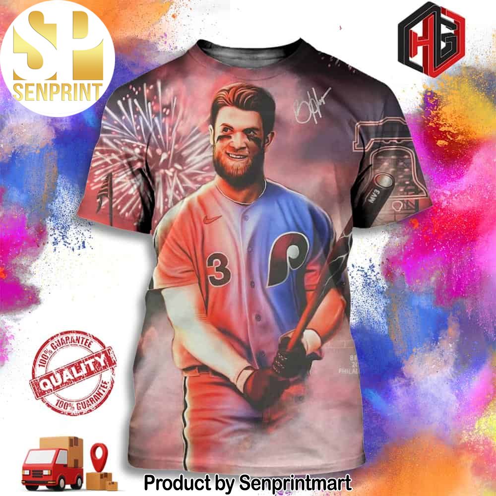 3 Weeks Until Opening Day Fanatics Exclusive X Bryce Harper Painted By Spector Art Full Printing Shirt – Senprintmart Store 3060