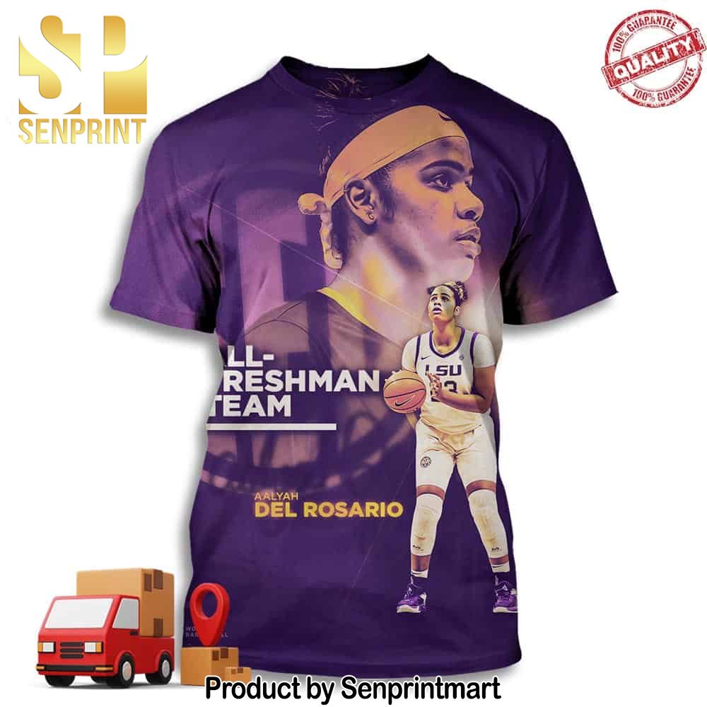 Aalyah Del Rosario LSU Women’s Basketball Full Printing Shirt – Senprintmart Store 3079