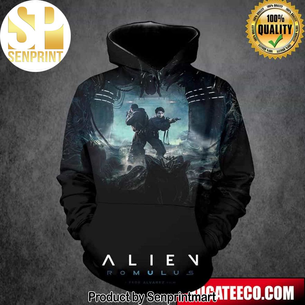 Alien Romulus A Fede Alvarez Film Ver 2 All Over Print Hoodie T-Shirt – Senprintmart Store 2911
