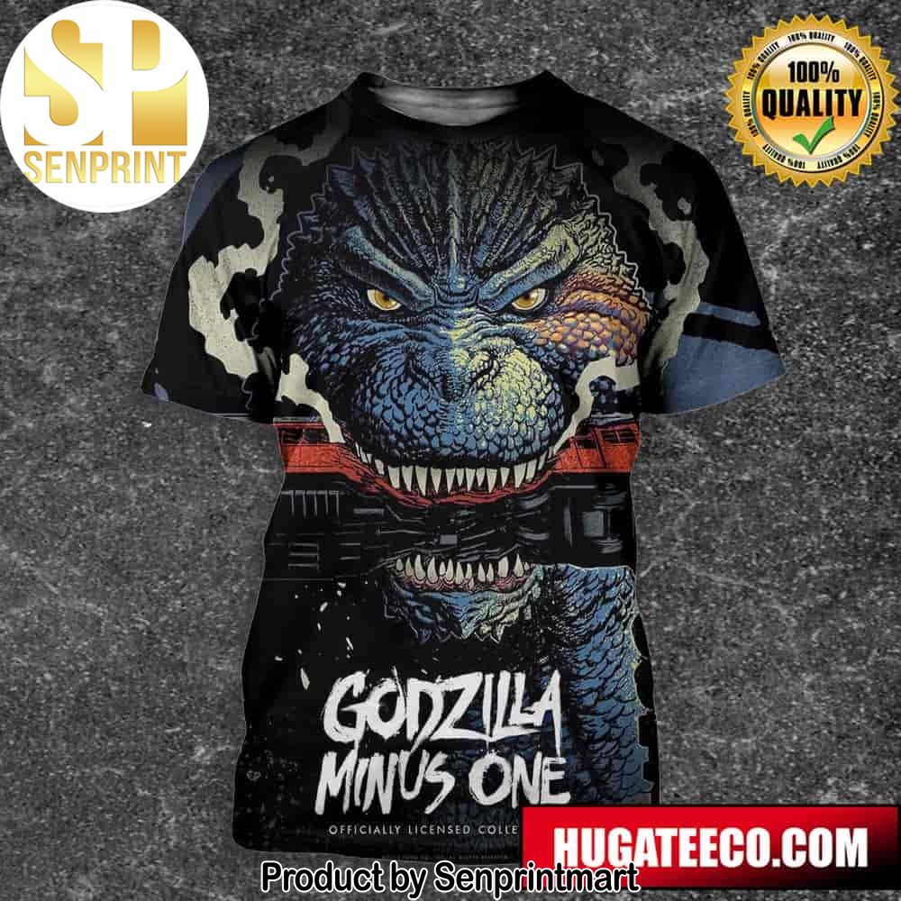 Arts Poster For Godzilla Minus One Designed By Cavitycolors Unisex 3D Shirt – Senprintmart Store 2694