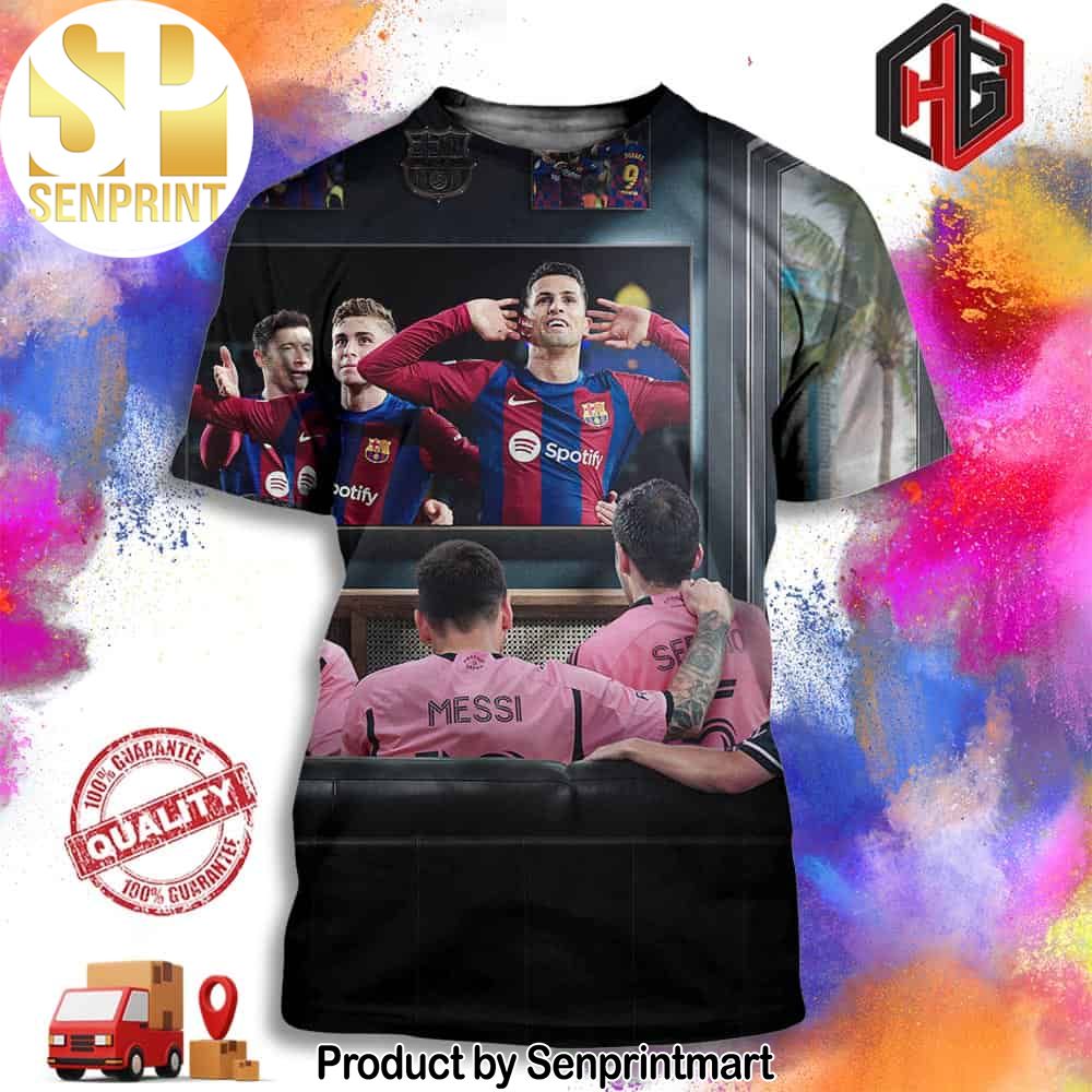 Barcelona Reach The Champions League Quarterfinals For The First Time Since 2020 Full Printing Shirt – Senprintmart Store 2994