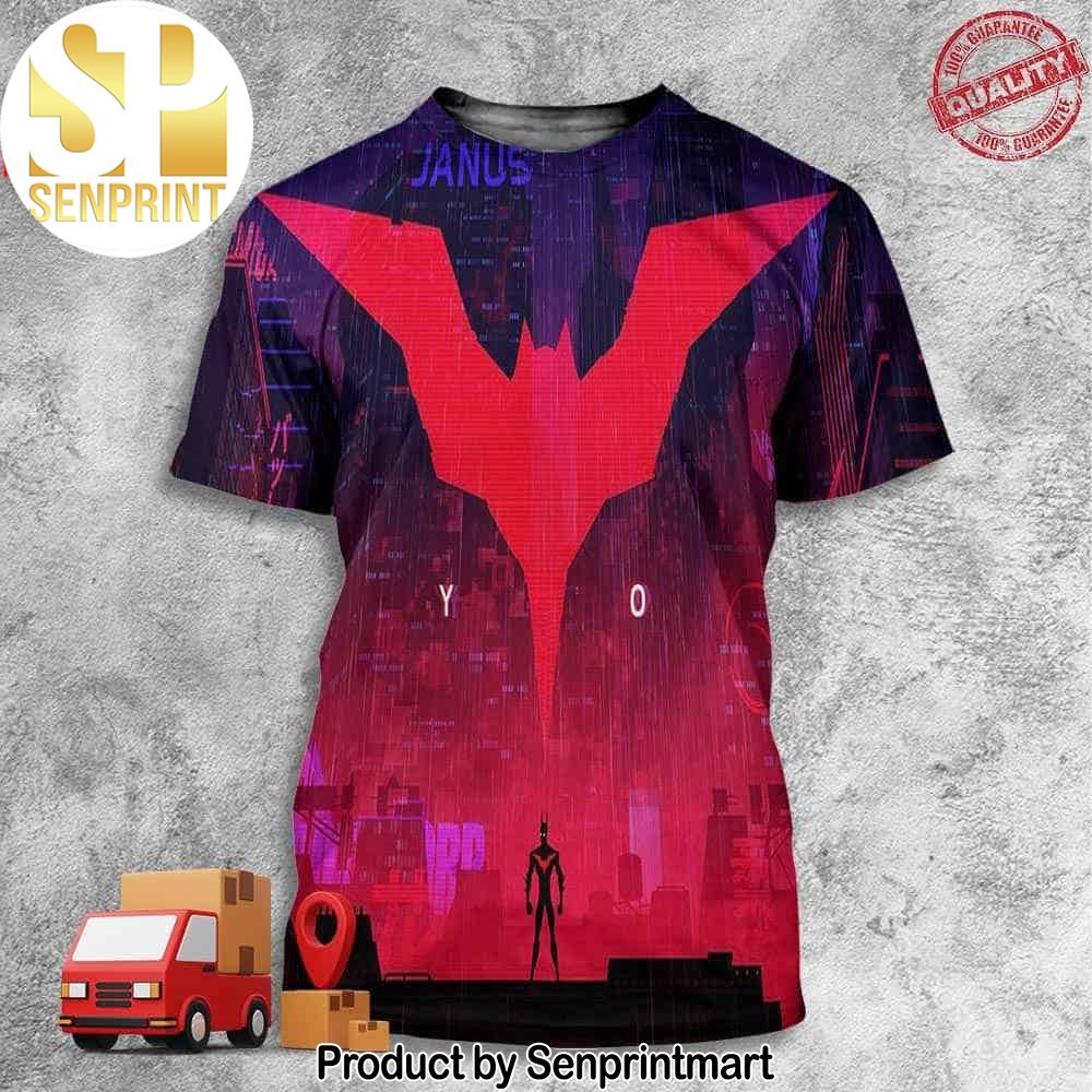Batman Beyond Big Logo Animated Film By Director Patrick Harpin And PD Yuhki Demers Across The Spider-Verse Picture Full Printing Shirt – Senprintmart Store 3231