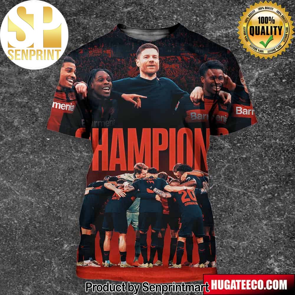 Bayer Leverkusen Is The Bundesliga Champions For The First Time Deutscher Meister Unisex 3D Shirt – Senprintmart Store 2745