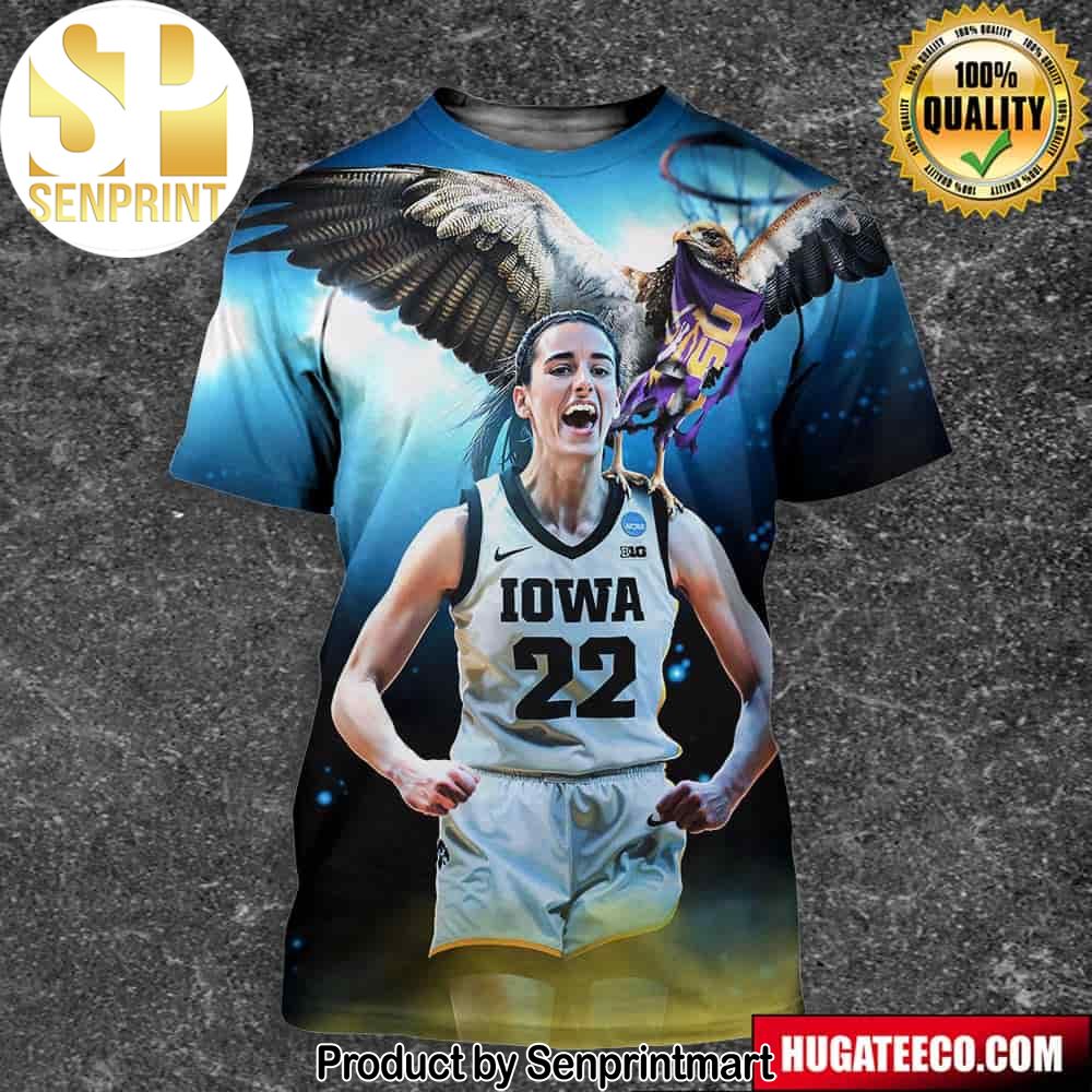 Big Ten Women’s Basketball Next Stop Cleveland Iowa Hawkeyes Advanced To 2024 Women’s Final Four At Cleveland NCAA March Madness Full Printing Shirt – Senprintmart Store 2811