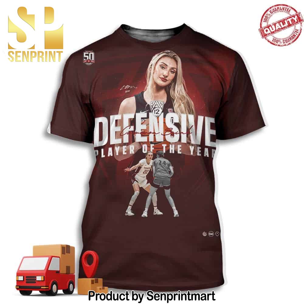 Cameron Brink Stanford Cardinal Of The Pac-12 Conference Is Defensive Player Of The Year Full Printing Shirt – Senprintmart Store 3076