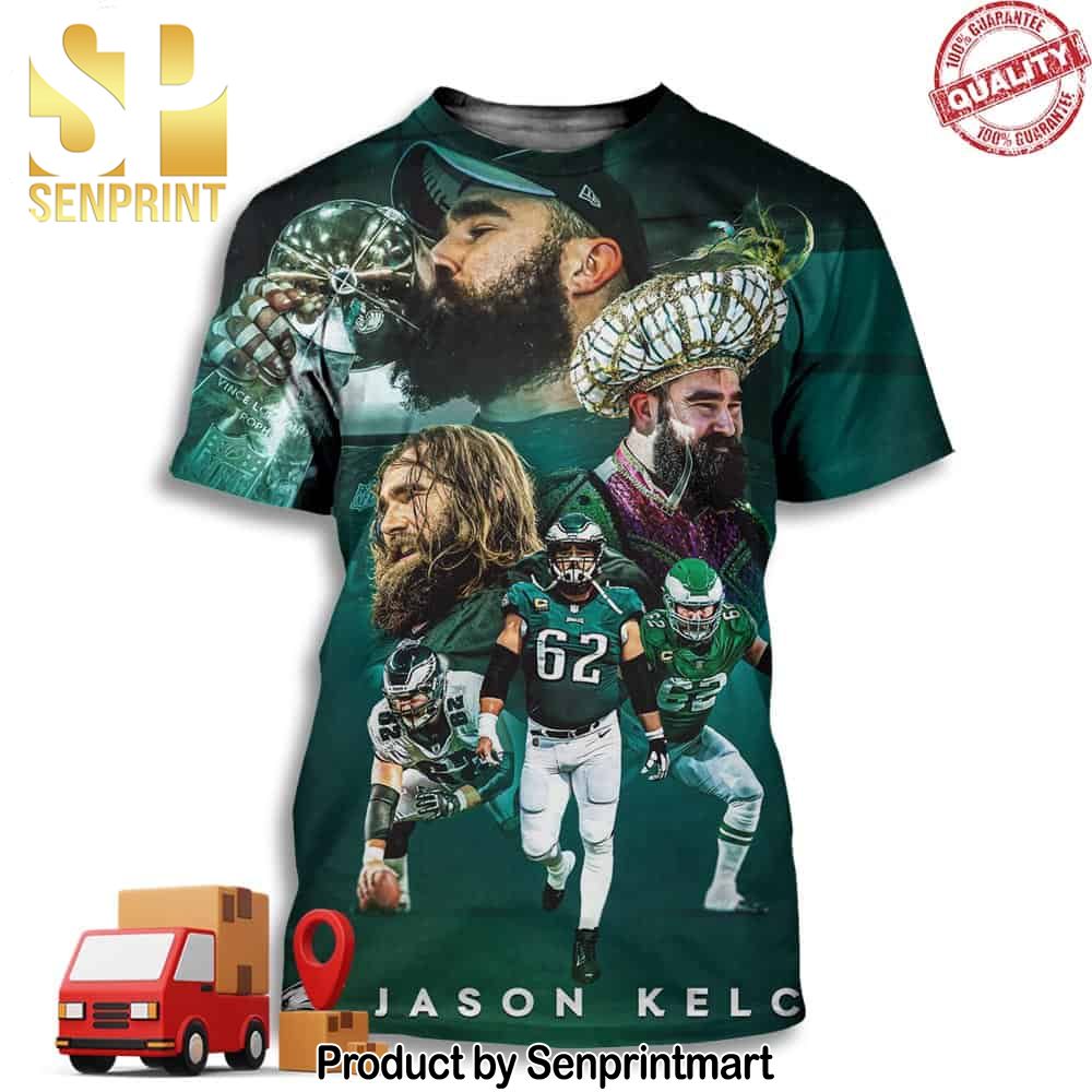 Congratulations On an Incredible NFL Career Jason Kelce Full Printing Shirt – Senprintmart Store 3088