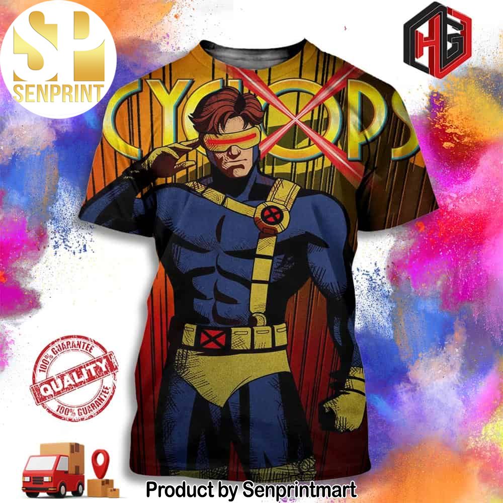 Cyclops Marvel Animation Promotional Art For X-men 97 Full Printing Shirt – Senprintmart Store 3020