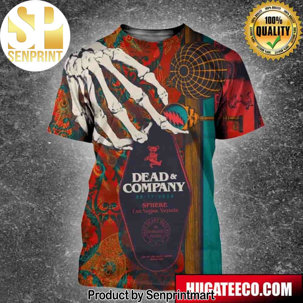 Dead And Company May 17 2024 Sphere Las Vegas Nevada Unisex 3D Shirt – Senprintmart Store 2443
