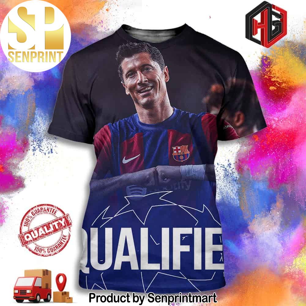FC Barcelona Are Qualified To UCL Quarter Finals Full Printing Shirt – Senprintmart Store 2993