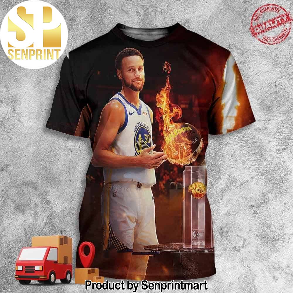 Fire Ball Of Stephen Curry In Golden State Warriors Bleacher Report Full Printing Shirt – Senprintmart Store 3239