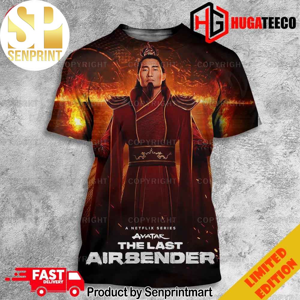 Fire Lord Ozai In Live Action Avatar The Last Airbender Series Releasing February 22 on Netflix Unique 3D -Shirt – Senprintmart Store 3310