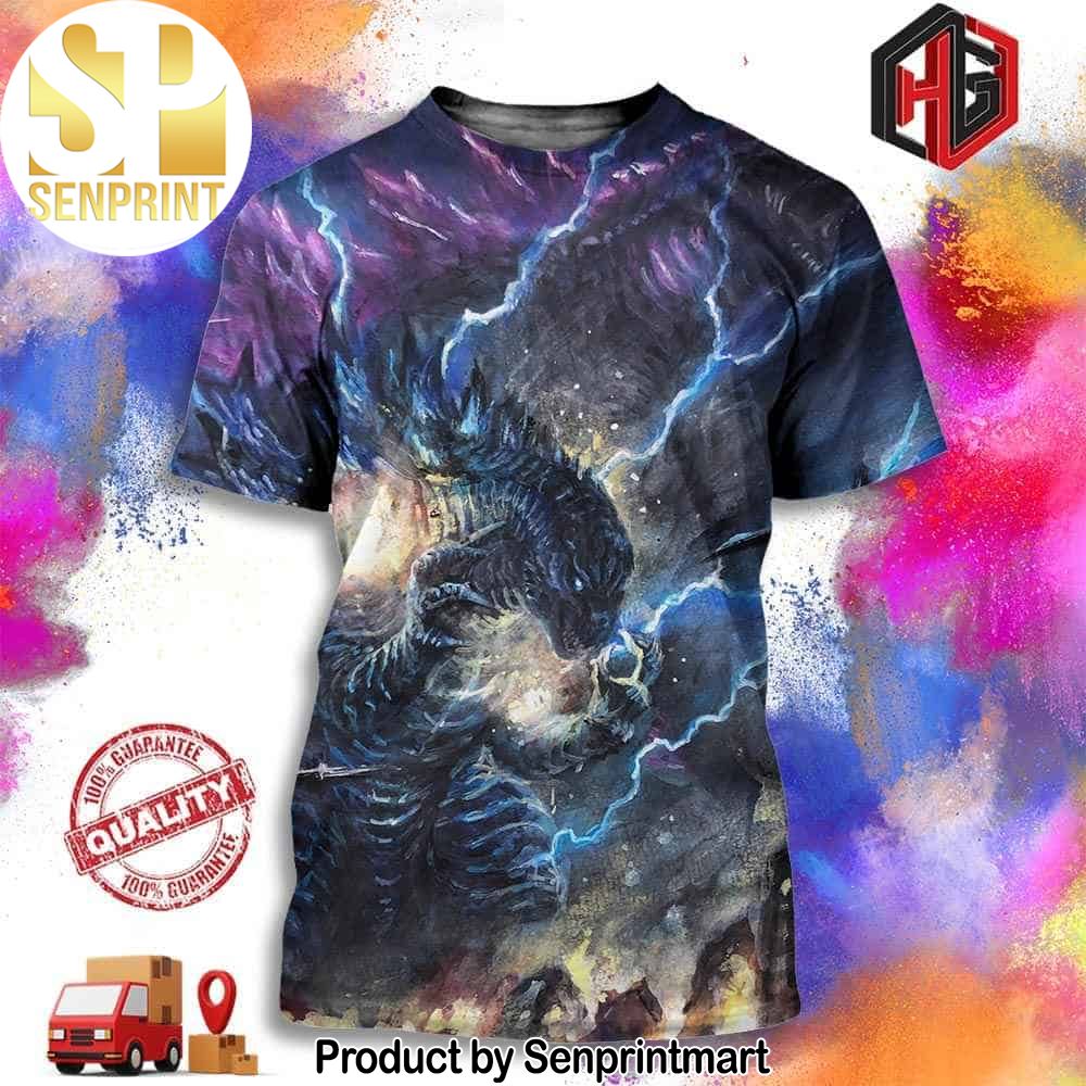 Godzilla X Kong The New Empire Fan Art Full Printing Shirt – Senprintmart Store 2960