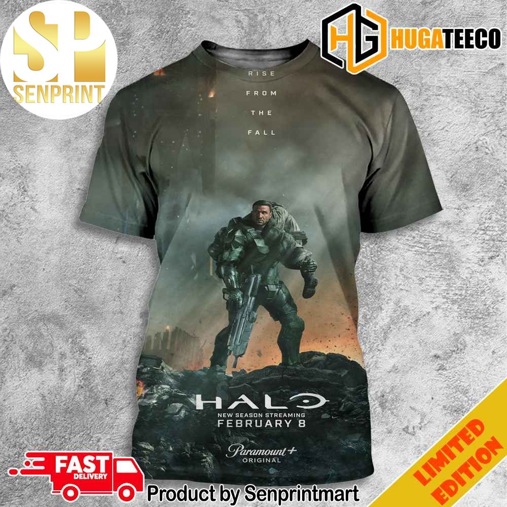 HALO The Series Season 2 High-res Official Poster With Pablo Schreiber Rise From The All Full Printing Shirt – Senprintmart Store 3345