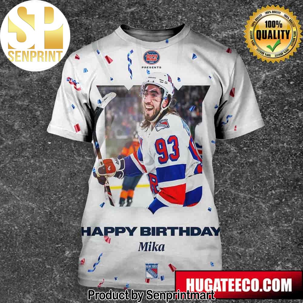 Happy Birthday Mika Zibanejad New York Rangers NHL Unisex 3D Shirt – Senprintmart Store 2690