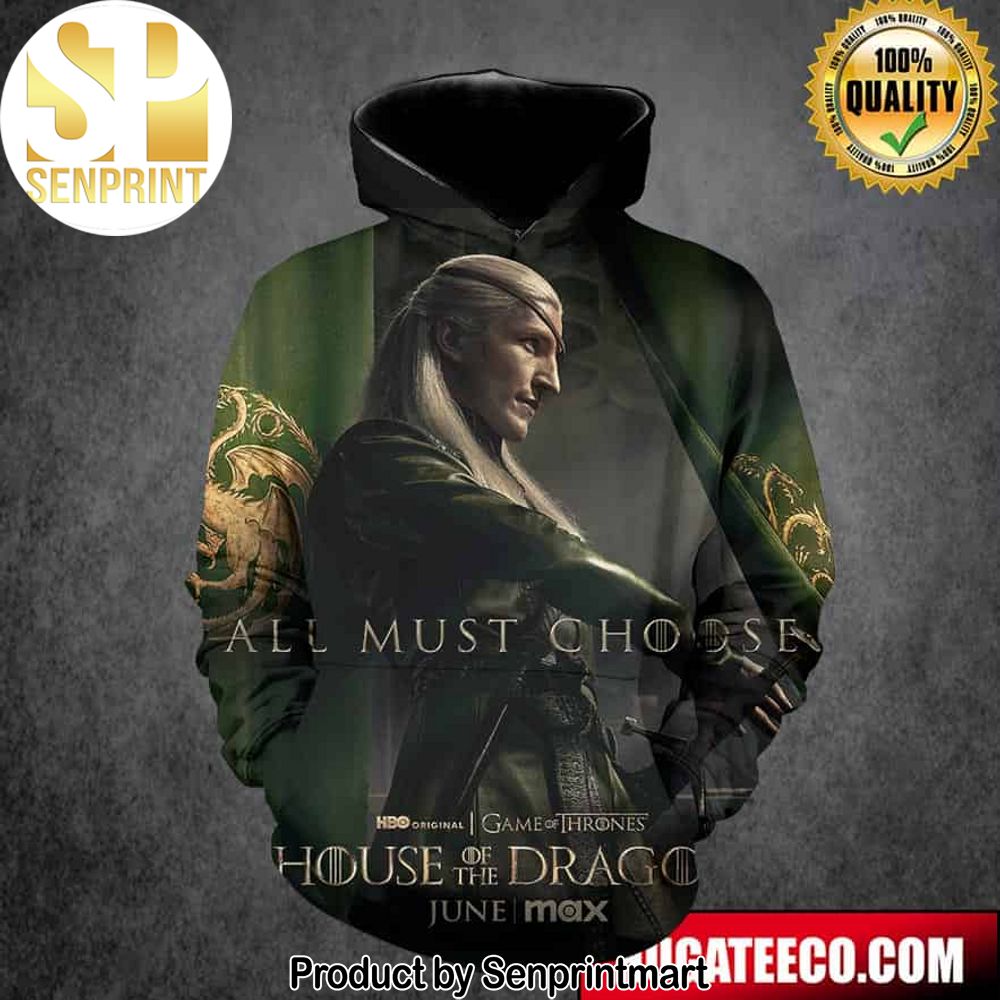 House Of The Dragon Princess Prince Aemond Targaryen Team Green All Most Choice Game Of Thrones On HBO Original 3D Hoodie T-Shirt – Senprintmart Store 2916
