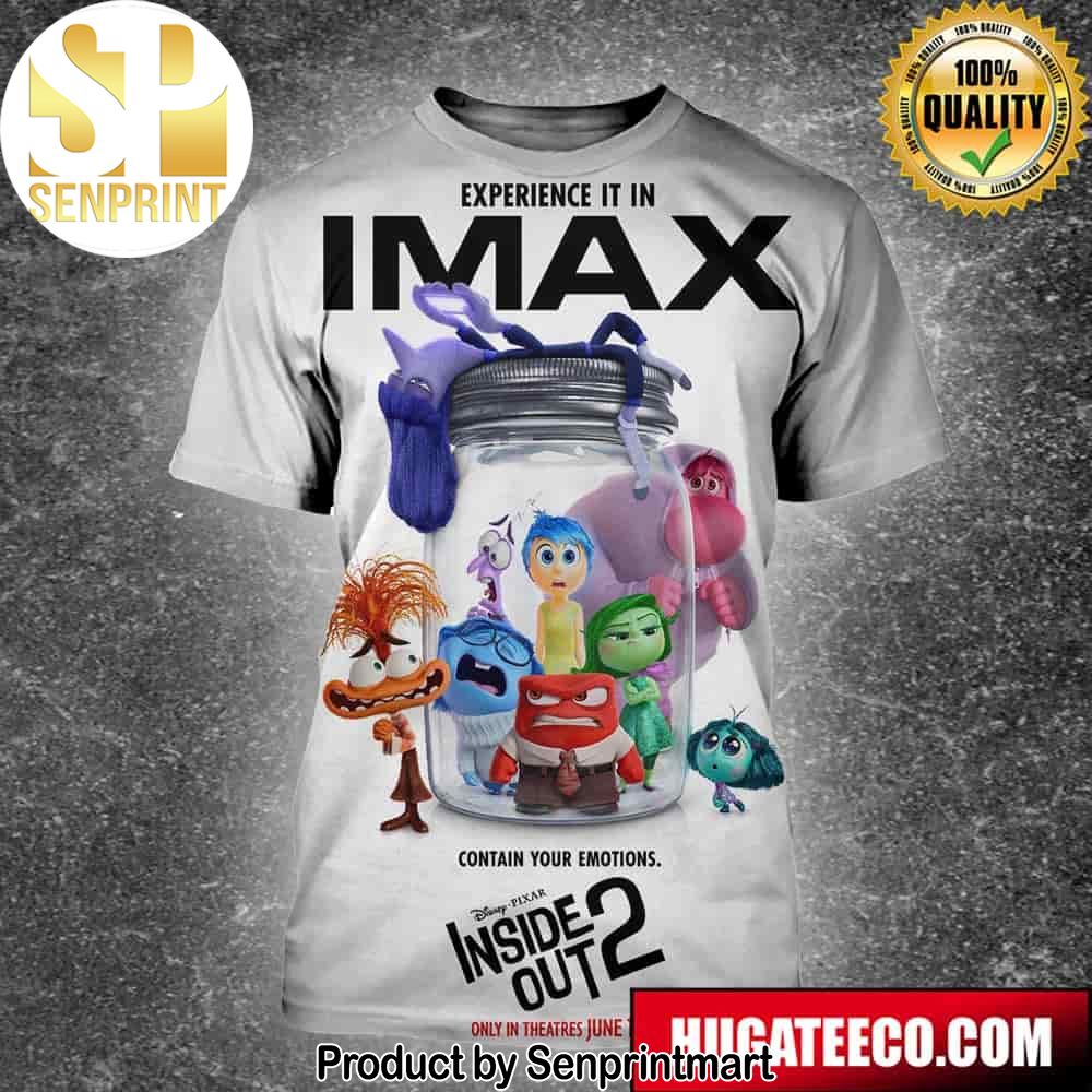 Imax Poster For Inside Out 2 Releasing In Theaters On June 14 Full Printing Shirt – Senprintmart Store 2493