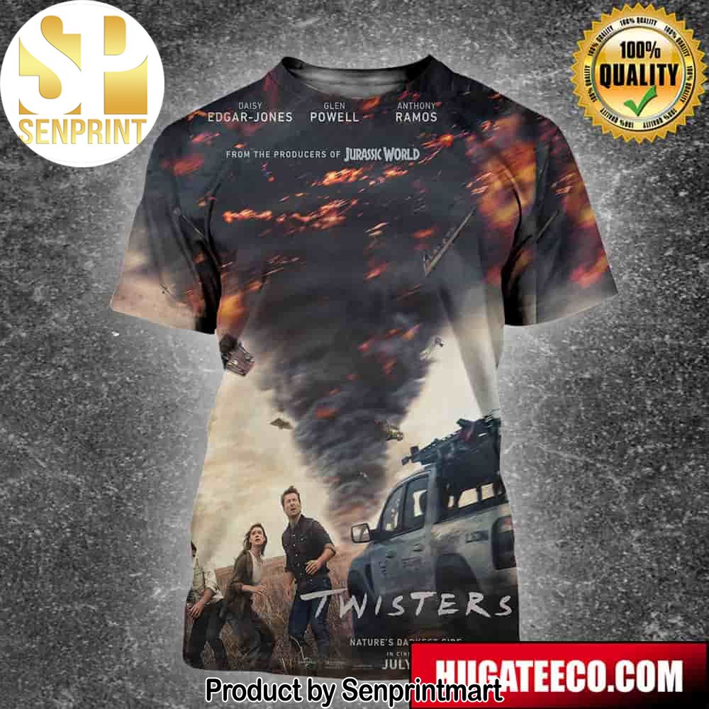 Incredible Poster For Twisters In Theaters On July 19 Unisex 3D Shirt – Senprintmart Store 2530