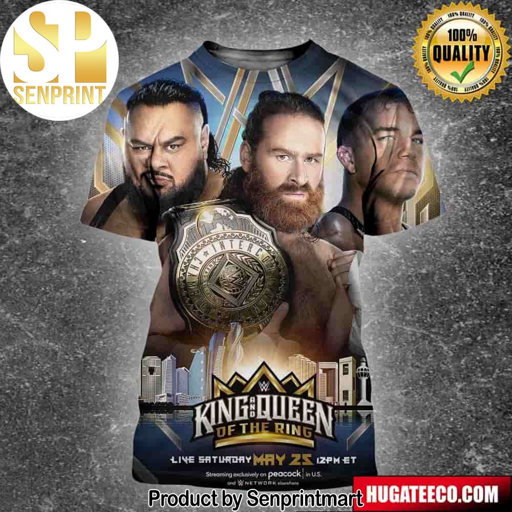 Intercontinental Champion Sami Zayn Big Bronson Reed And Chad Gable WWE King And Queen Of The Ring Unisex 3D Shirt – Senprintmart Store 2557