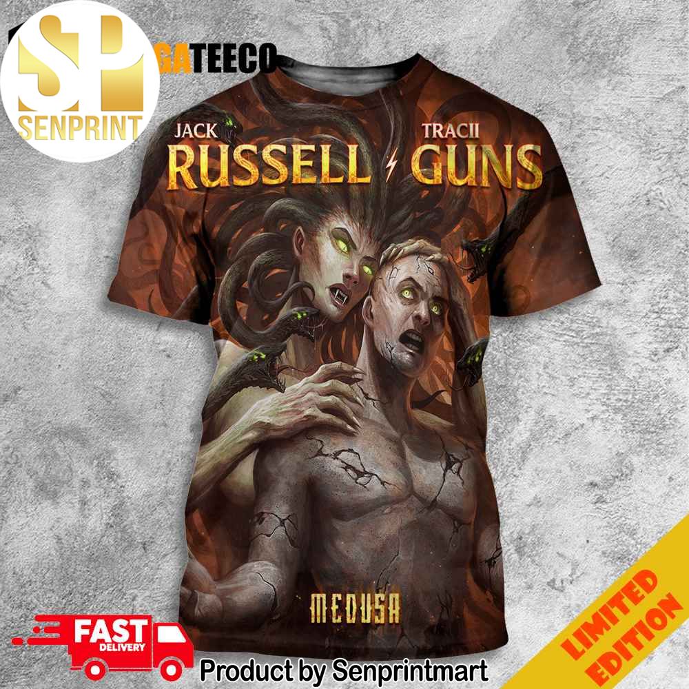 Jack Russell And Tracii Guns New Album Medusa Out January 12th 2024 Full Printing Shirt – Senprintmart Store 3380