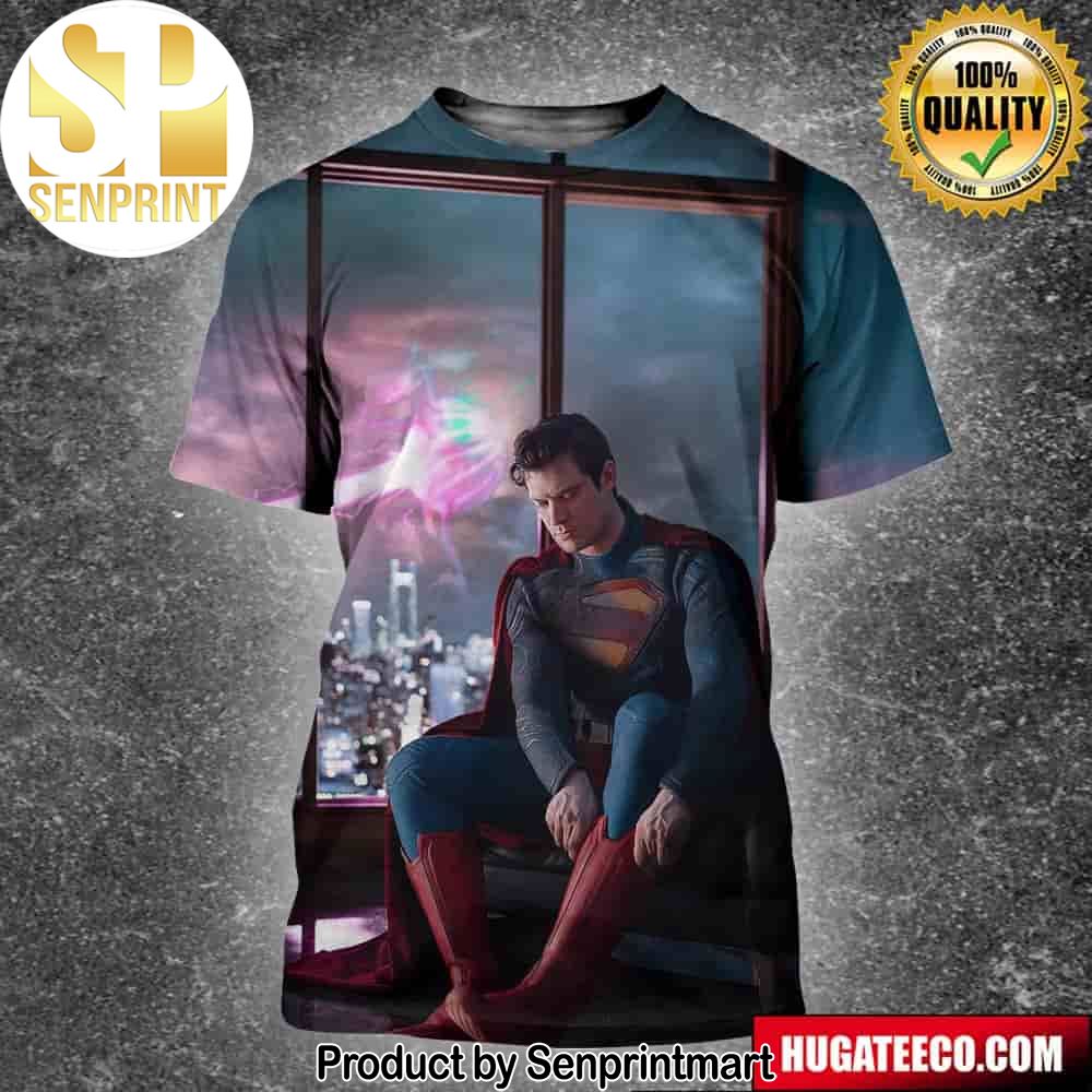 James Gunn_s New Superman Suit David Corenswet As Superman Debuts 2025 Superhero Film Unisex 3D Shirt – Senprintmart Store 2569