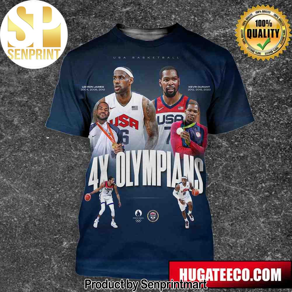 Legends Of USA Basketball Four Fourth Olympic Games Unisex 3D Shirt – Senprintmart Store 2710