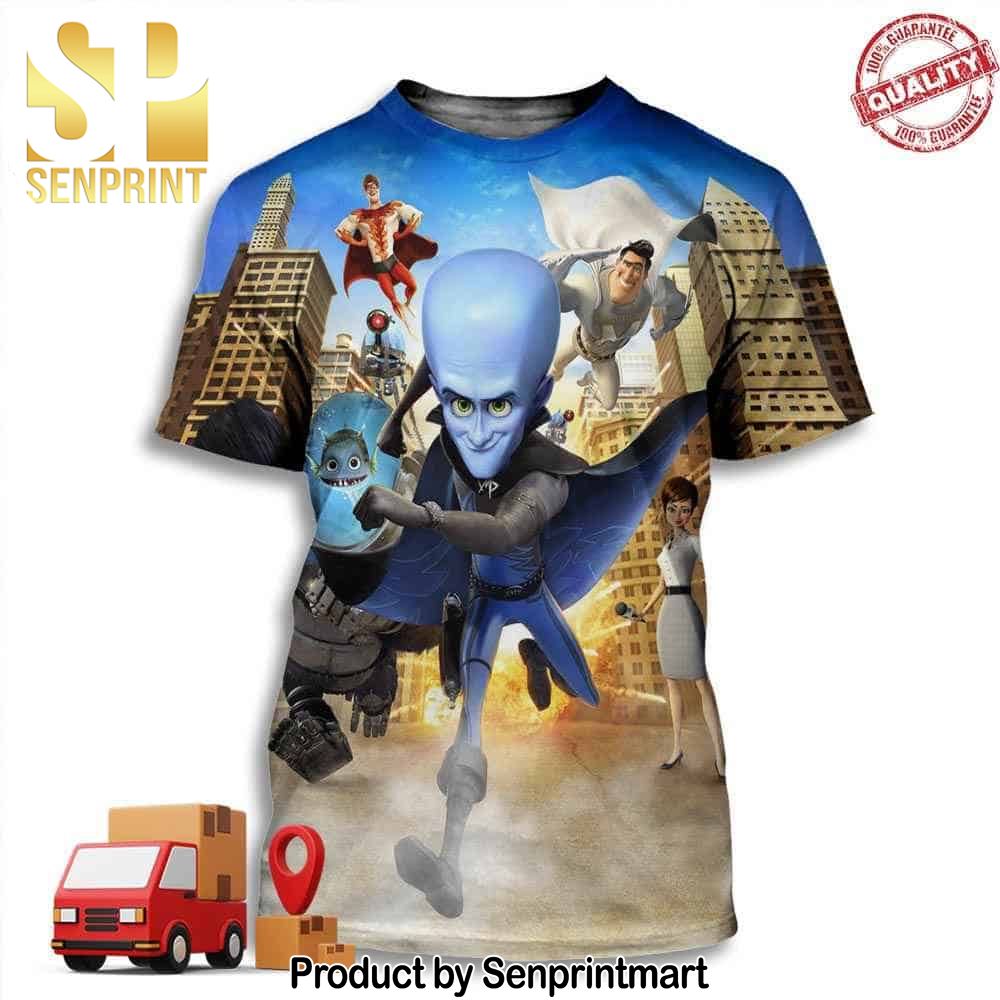 Megamind The Smartest Criminal in the World and the Biggest Loser Dream Works Animation Full Printing Shirt – Senprintmart Store 3120