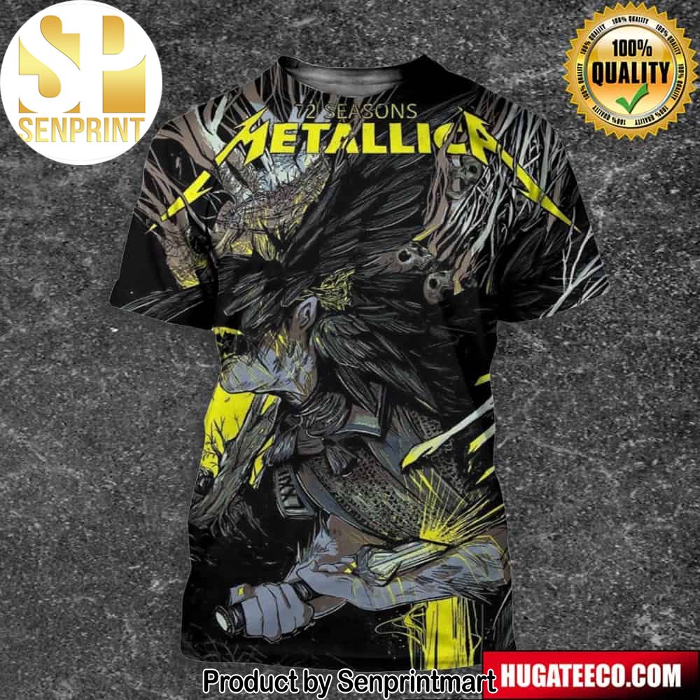 Metallica 72 Seasons All Six Fifth Member Exclusive Limited Edition Poster Merchandise Unisex 3D Shirt – Senprintmart Store 2732