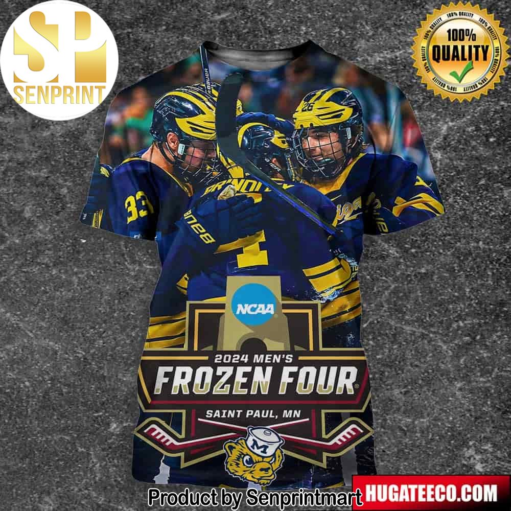 Michigan Hockey Defeats Michigan State 5-2 Heads To Record 28th NCAA Frozen Four Full Printing Shirt – Senprintmart Store 2822