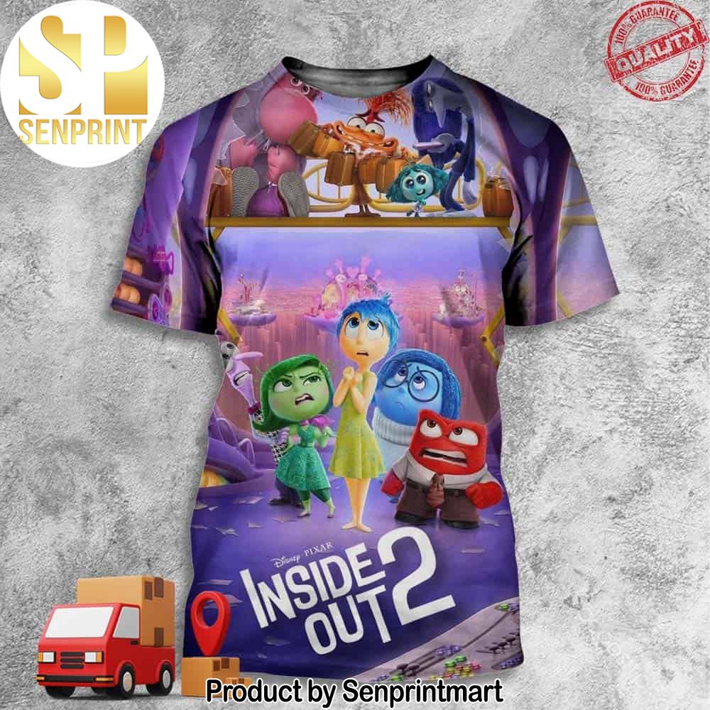 New Poster For Pixar’s Inside Out 2 Full Printing Shirt Hoodie – Senprintmart Store 2877