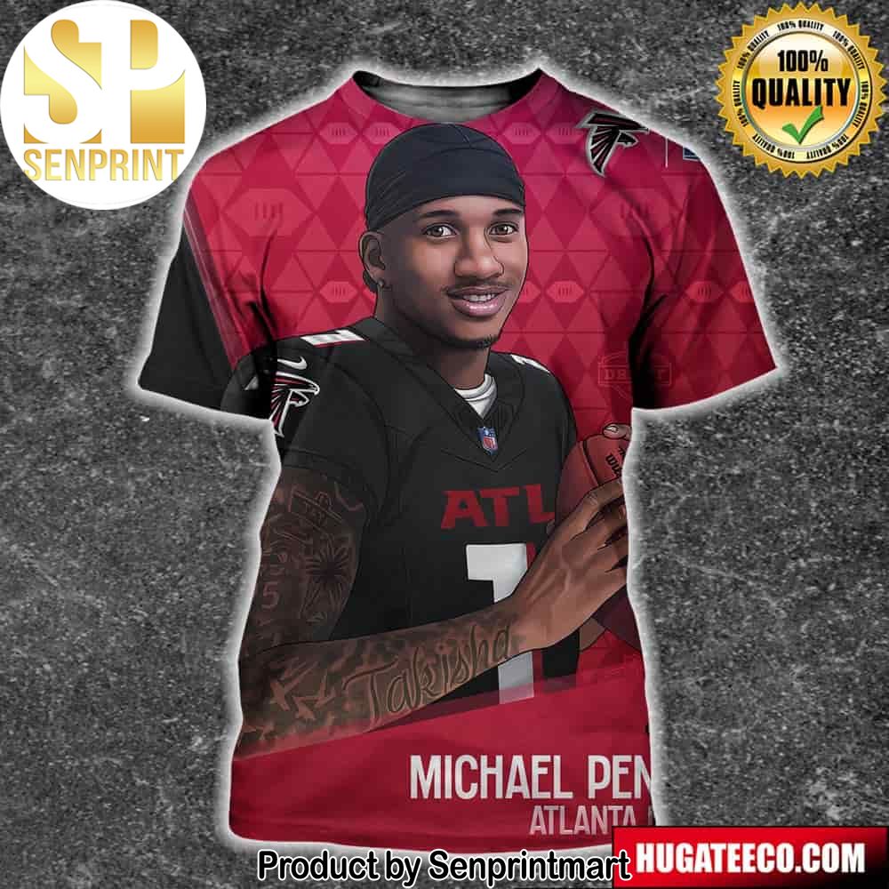 NFL Draft 2024 Michael Penix Jr Headed To The Atlanta Falcons Unisex 3D Shirt – Senprintmart Store 2660